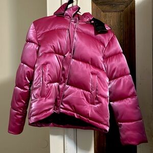 Forever 21 Rose Fuchsia metallic coat, worn a couple times, good condition